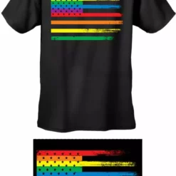 Bewild Say It Loud Rainbow Pride American Vintage Flag Men's T-Shirt