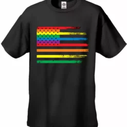 Bewild Say It Loud Rainbow Pride American Vintage Flag Men's T-Shirt