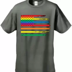 Bewild Say It Loud Rainbow Pride American Vintage Flag Men's T-Shirt