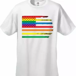Bewild Say It Loud Rainbow Pride American Vintage Flag Men's T-Shirt