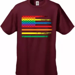 Bewild Say It Loud Rainbow Pride American Vintage Flag Men's T-Shirt