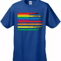 Bewild Say It Loud Rainbow Pride American Vintage Flag Men's T-Shirt