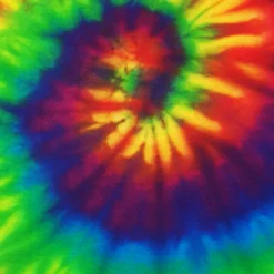 Bewild Tie Dye Tops Rainbow Tie Dye Fringe Ladies T-shirt