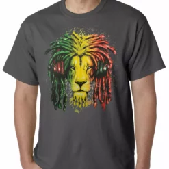 Bewild Cool Funny & Offensive Rasta Colored Lion Mens T-shirt 14 Bewild Cool Funny & Offensive Rasta Colored Lion Mens T-shirt