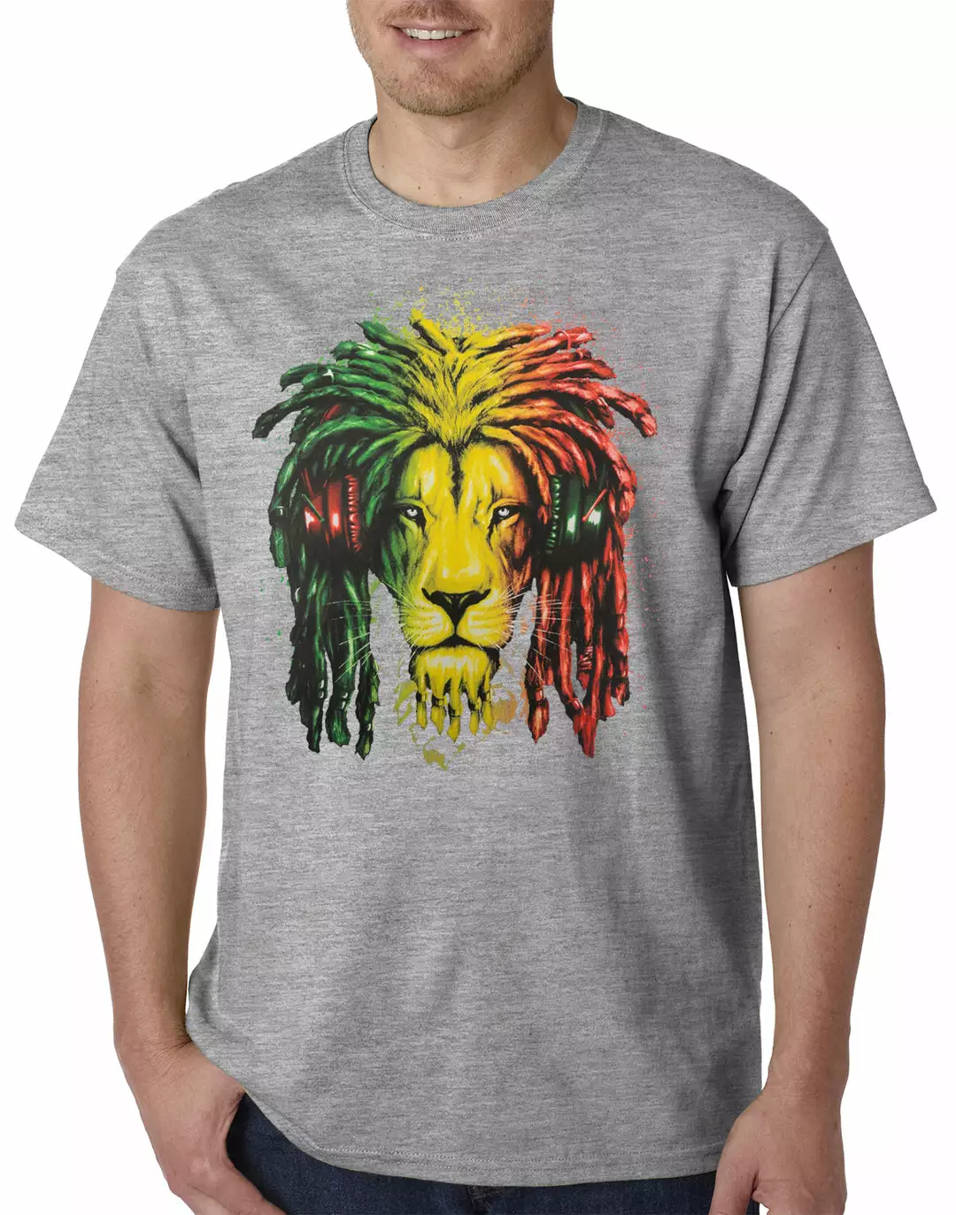 Bewild Cool Funny & Offensive Rasta Colored Lion Mens T-shirt 6 Bewild Cool Funny & Offensive Rasta Colored Lion Mens T-shirt