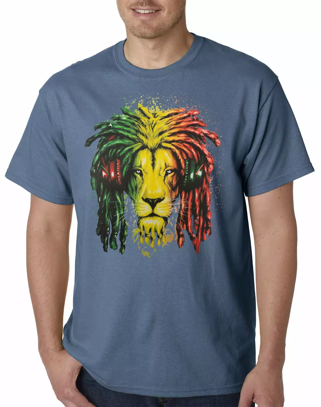Bewild Cool Funny & Offensive Rasta Colored Lion Mens T-shirt 11 Bewild Cool Funny & Offensive Rasta Colored Lion Mens T-shirt