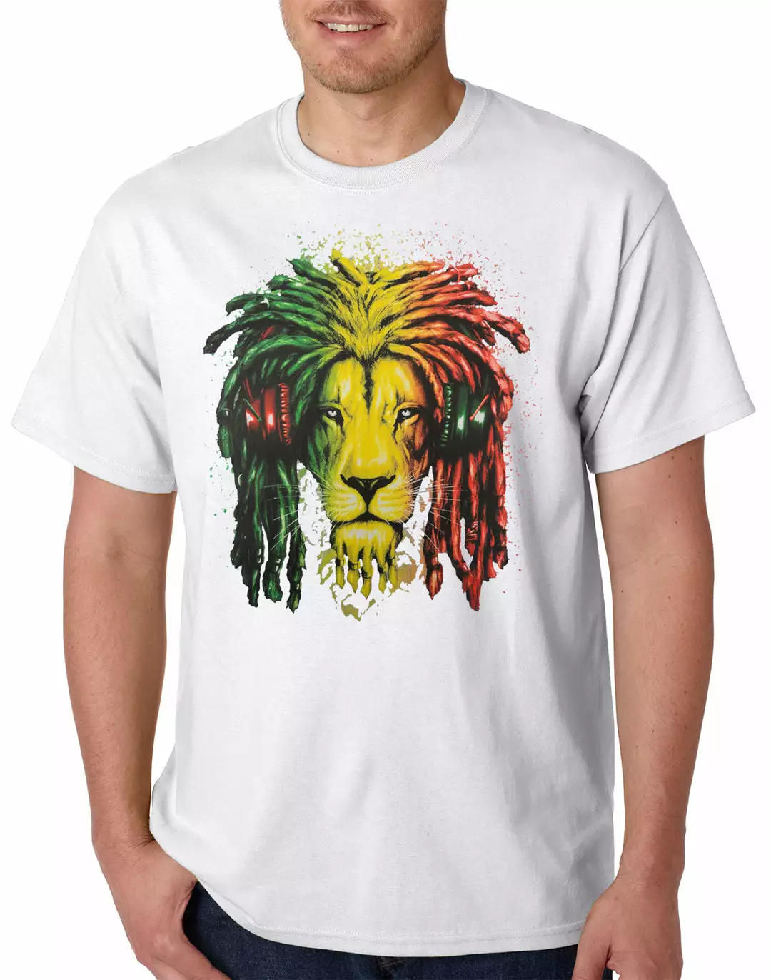 Bewild Cool Funny & Offensive Rasta Colored Lion Mens T-shirt 12 Bewild Cool Funny & Offensive Rasta Colored Lion Mens T-shirt