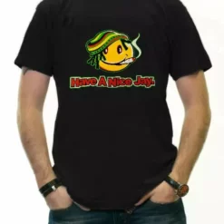 Bewild Rasta Smiley Tee - Have A Nice Jay T-Shirt