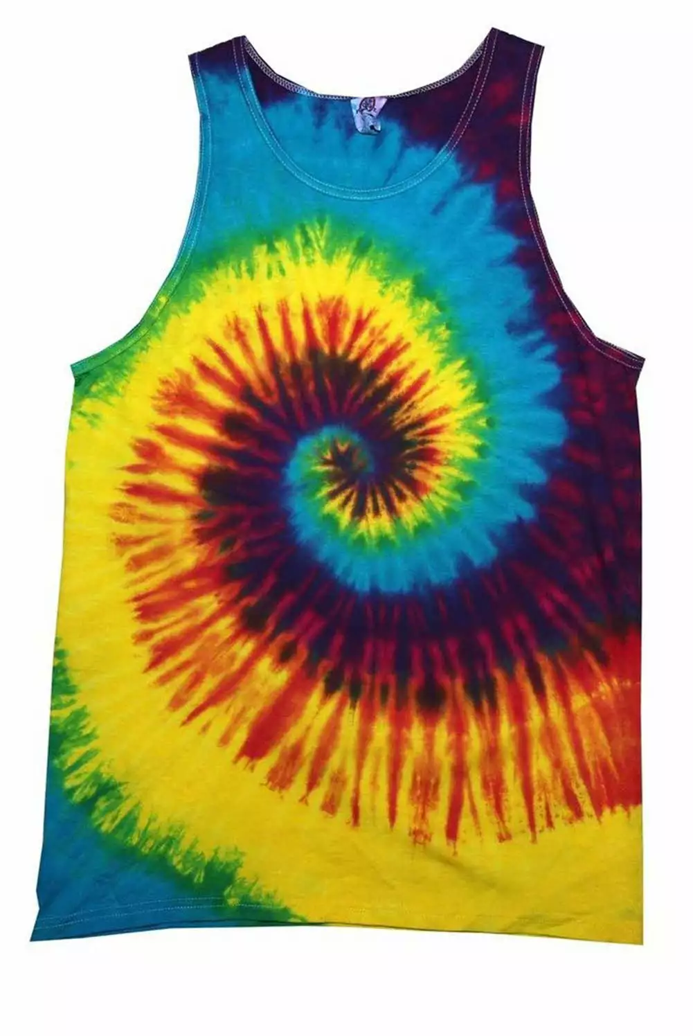 Bewild Tie Dye Tops Reactive Rainbow Spiral Tie Dye Tank Top 3 Bewild Tie Dye Tops Reactive Rainbow Spiral Tie Dye Tank Top