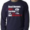 Bewild Positive Reinforcement Real Heroes Adult Crewneck 1 Bewild Positive Reinforcement Real Heroes Adult Crewneck