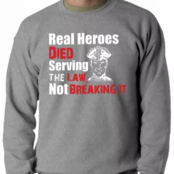 Bewild Positive Reinforcement Real Heroes Adult Crewneck