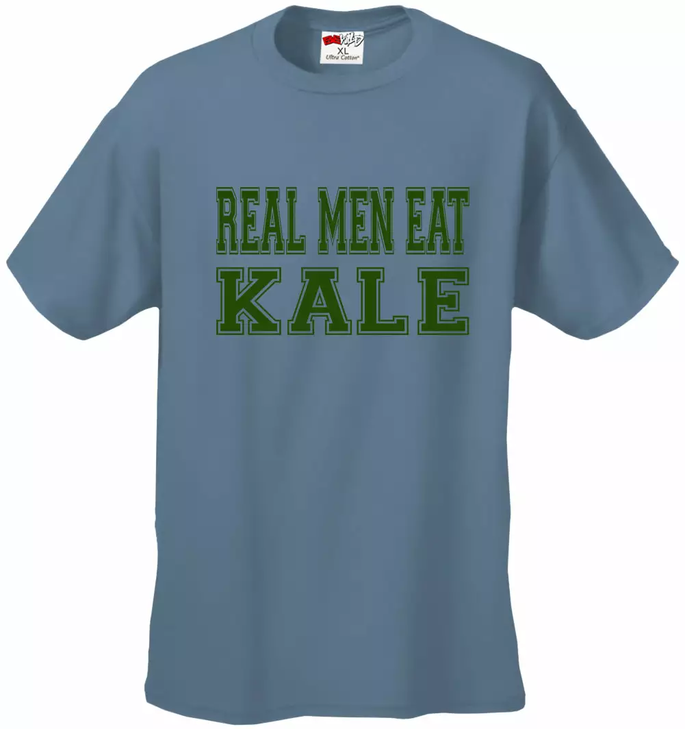 Bewild Real Men Eat Kale Men's T-shirt 9 Bewild Real Men Eat Kale Men's T-shirt