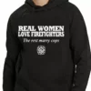 Bewild Positive Reinforcement Real Women Love Firefighters Adult Hoodie