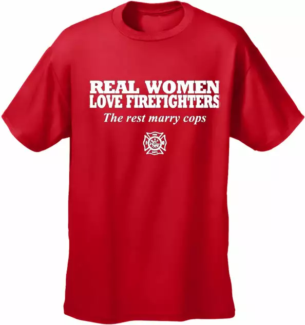Bewild Real Women Love Firefighters Men's T- Shirt 4 Bewild Real Women Love Firefighters Men's T- Shirt