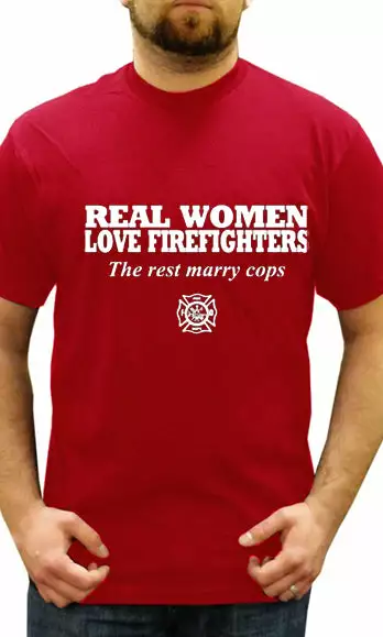 Bewild Real Women Love Firefighters Men's T- Shirt 10 Bewild Real Women Love Firefighters Men's T- Shirt