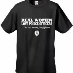 Bewild Positive Reinforcement Real Women Love Police Officers Men's T- Shirt