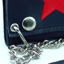 Bewild Red Star Genuine Leather Chain Wallet 11 Bewild Red Star Genuine Leather Chain Wallet
