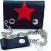 Bewild Red Star Genuine Leather Chain Wallet 2 Bewild Red Star Genuine Leather Chain Wallet