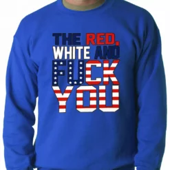 Bewild Red, White & F*ck You Adult Crewneck