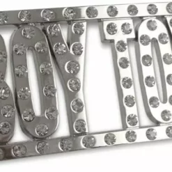 Bewild Belt Buckles Rhinestone Boy Toy Belt Buckle With FREE Leather Belt