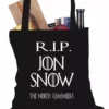 Bewild RIP Jon Snow - The North Remembers Tote Bag 1 Bewild RIP Jon Snow - The North Remembers Tote Bag