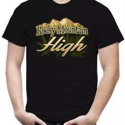 Bewild Cool Funny & Offensive Rocky Mountain High Men's T-Shirt