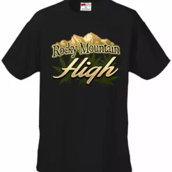 Bewild Cool Funny & Offensive Rocky Mountain High Men's T-Shirt