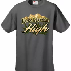 Bewild Cool Funny & Offensive Rocky Mountain High Men's T-Shirt