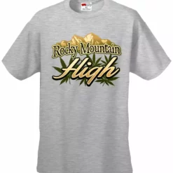 Bewild Cool Funny & Offensive Rocky Mountain High Men's T-Shirt