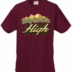 Bewild Cool Funny & Offensive Rocky Mountain High Men's T-Shirt