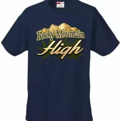Bewild Cool Funny & Offensive Rocky Mountain High Men's T-Shirt