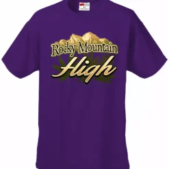Bewild Cool Funny & Offensive Rocky Mountain High Men's T-Shirt