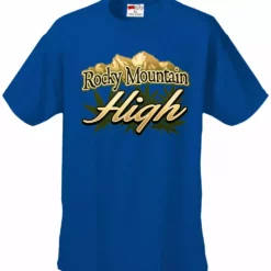 Bewild Cool Funny & Offensive Rocky Mountain High Men's T-Shirt