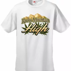 Bewild Cool Funny & Offensive Rocky Mountain High Men's T-Shirt