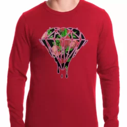 Bewild Roses Dripping Diamond Thermal Shirt
