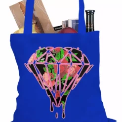 Bewild Roses Dripping Diamond Tote Bag Cool Funny & Offensive
