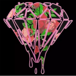 Bewild Roses Dripping Diamond Tote Bag Cool Funny & Offensive