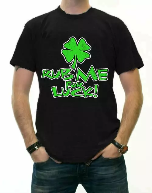 Bewild Rub Me For Luck Men's Irish T-Shirts 3 Bewild Rub Me For Luck Men's Irish T-Shirts