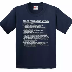 Bewild Cool Funny & Offensive Rules For Dating My Son Men's T-Shirt 21 Bewild Cool Funny & Offensive Rules For Dating My Son Men's T-Shirt