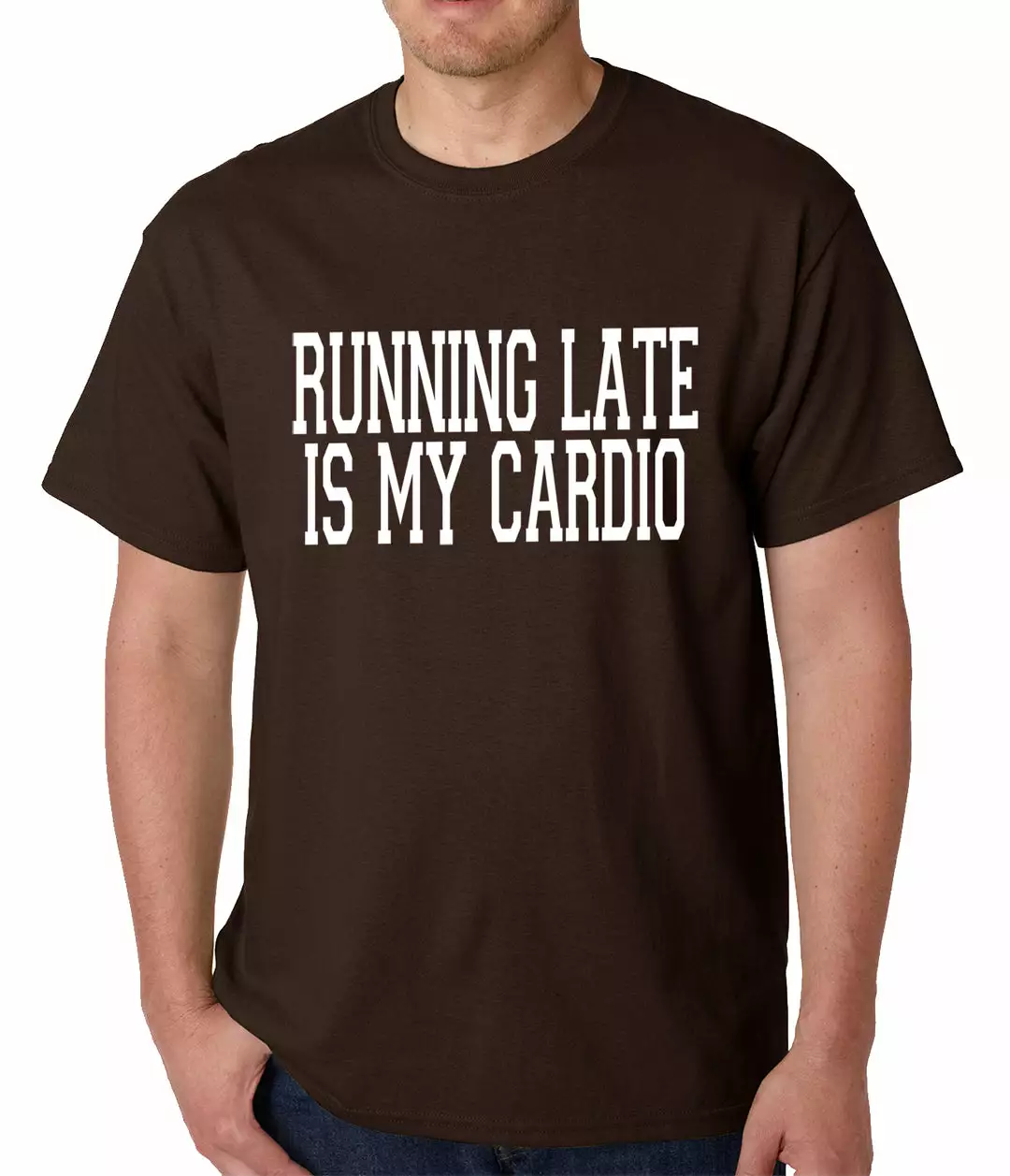 Bewild Running Late Is My Cardio Mens T-shirt Cool Funny & Offensive 4 Bewild Running Late Is My Cardio Mens T-shirt Cool Funny & Offensive