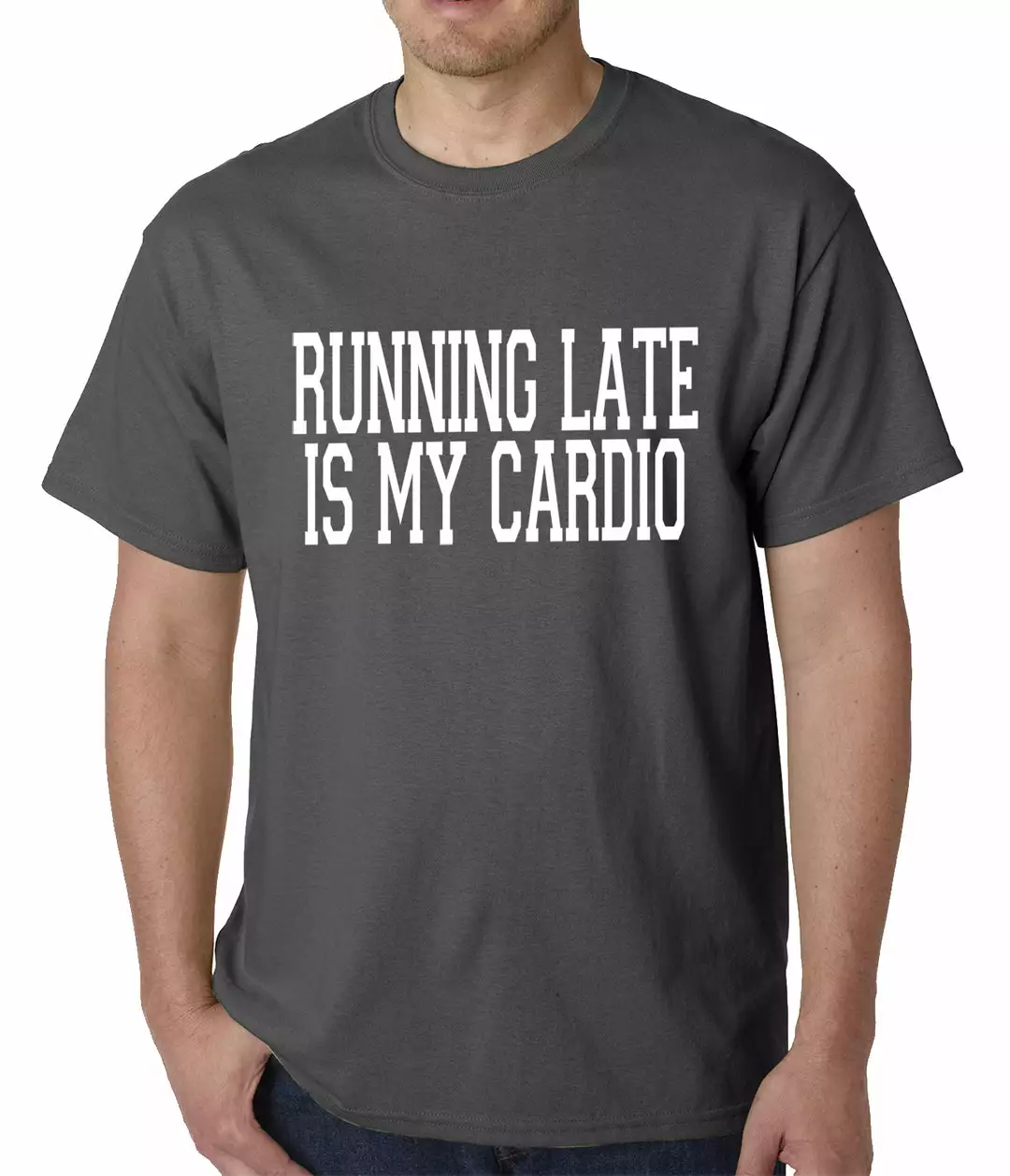 Bewild Running Late Is My Cardio Mens T-shirt Cool Funny & Offensive 5 Bewild Running Late Is My Cardio Mens T-shirt Cool Funny & Offensive