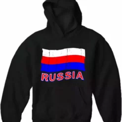 Bewild Russia Vintage Flag Adult Hoodie