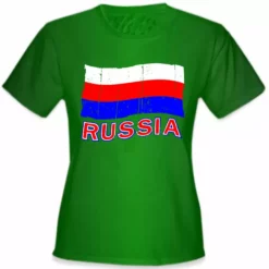 Bewild Russia Vintage Flag Girl's T-Shirt