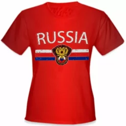 Bewild Russia Vintage Shield International Girls T-Shirt