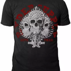 Bewild Ryder Supply Clothing - 3 Skulls Mens T-shirt (Black)