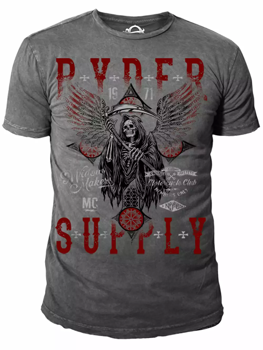 Bewild Ryder Supply Clothing - Cross Mens T-shirt (Charcoal Grey) 3 Bewild Ryder Supply Clothing - Cross Mens T-shirt (Charcoal Grey)