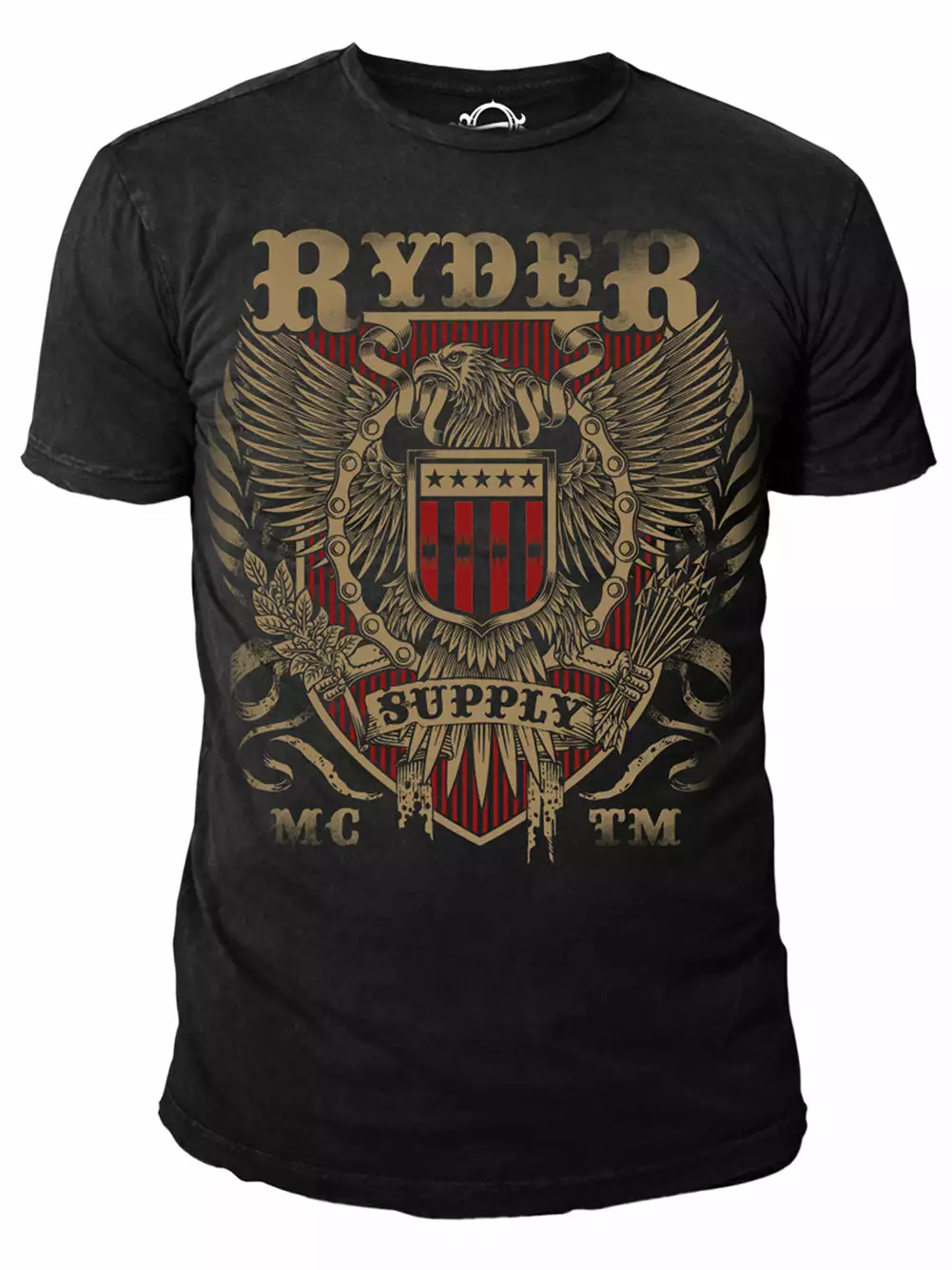 Bewild Ryder Supply Clothing - Eagle Mens T-shirt (Black) 3 Bewild Ryder Supply Clothing - Eagle Mens T-shirt (Black)
