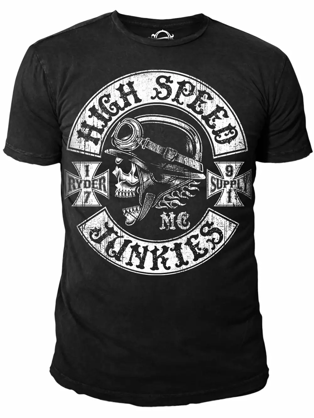 Bewild Ryder Supply Clothing - Junkies Mens T-shirt (Black) 3 Bewild Ryder Supply Clothing - Junkies Mens T-shirt (Black)