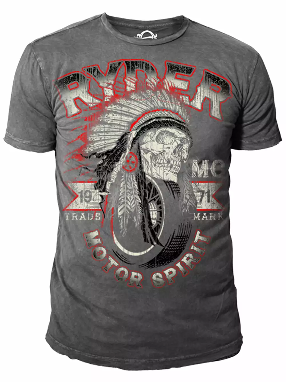 Bewild Ryder Supply Clothing - Navajo Mens T-shirt (Charcoal Grey) 3 Bewild Ryder Supply Clothing - Navajo Mens T-shirt (Charcoal Grey)