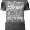 Bewild Ryder Supply Clothing - Outlaw Mens T-shirt (Charcoal Grey) 2 Bewild Ryder Supply Clothing - Outlaw Mens T-shirt (Charcoal Grey)